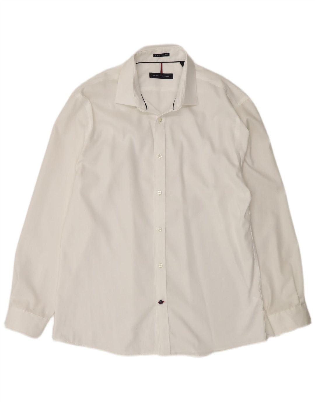 Tommy Hilfiger Chemise slim fit pour homme Taille 16 Grand Blanc