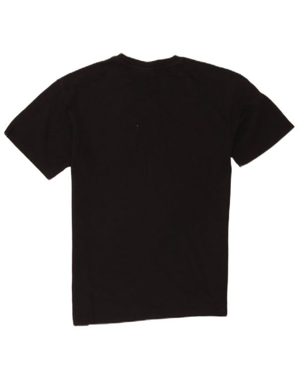 Napapijri Homme Geographic Graphic T-Shirt Top Petit Noir Coton