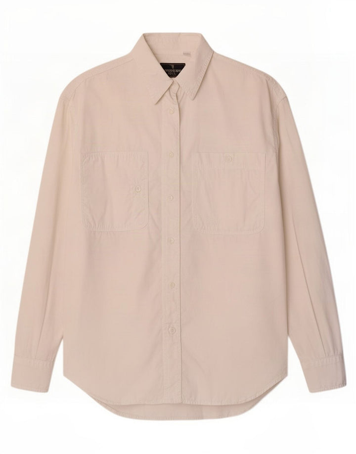 Trussardi Chemise Oversize UK 10 Small Off White |