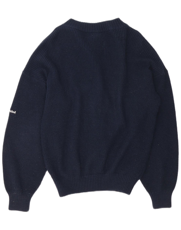 Ivy Oxford Cardigan Pull Homme Bleu Marine Moyen Laine