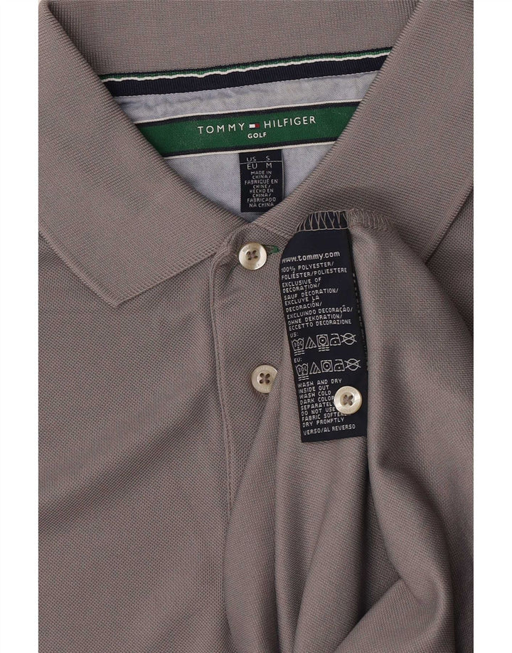 Tommy Hilfiger Polo Homme Gris Moyen Polyester