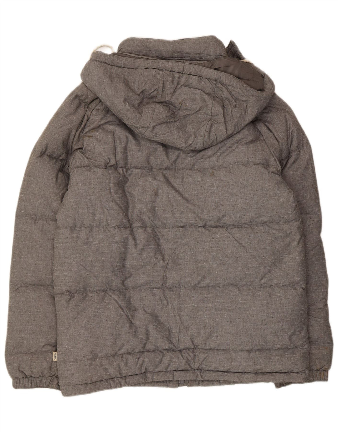 VANS Veste matelassée à capuche pour hommes UK 38 Nylon gris moyen