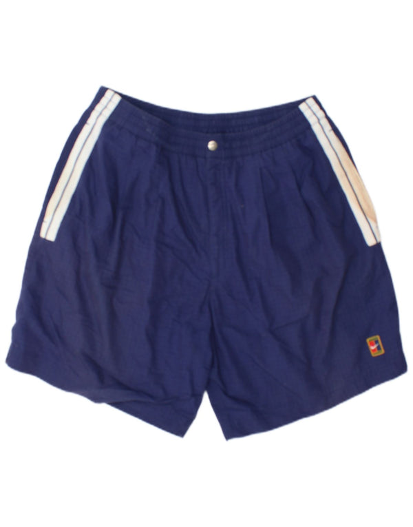 Nike Short Chino Homme Large W36 Bleu Marine Colorblock Coton