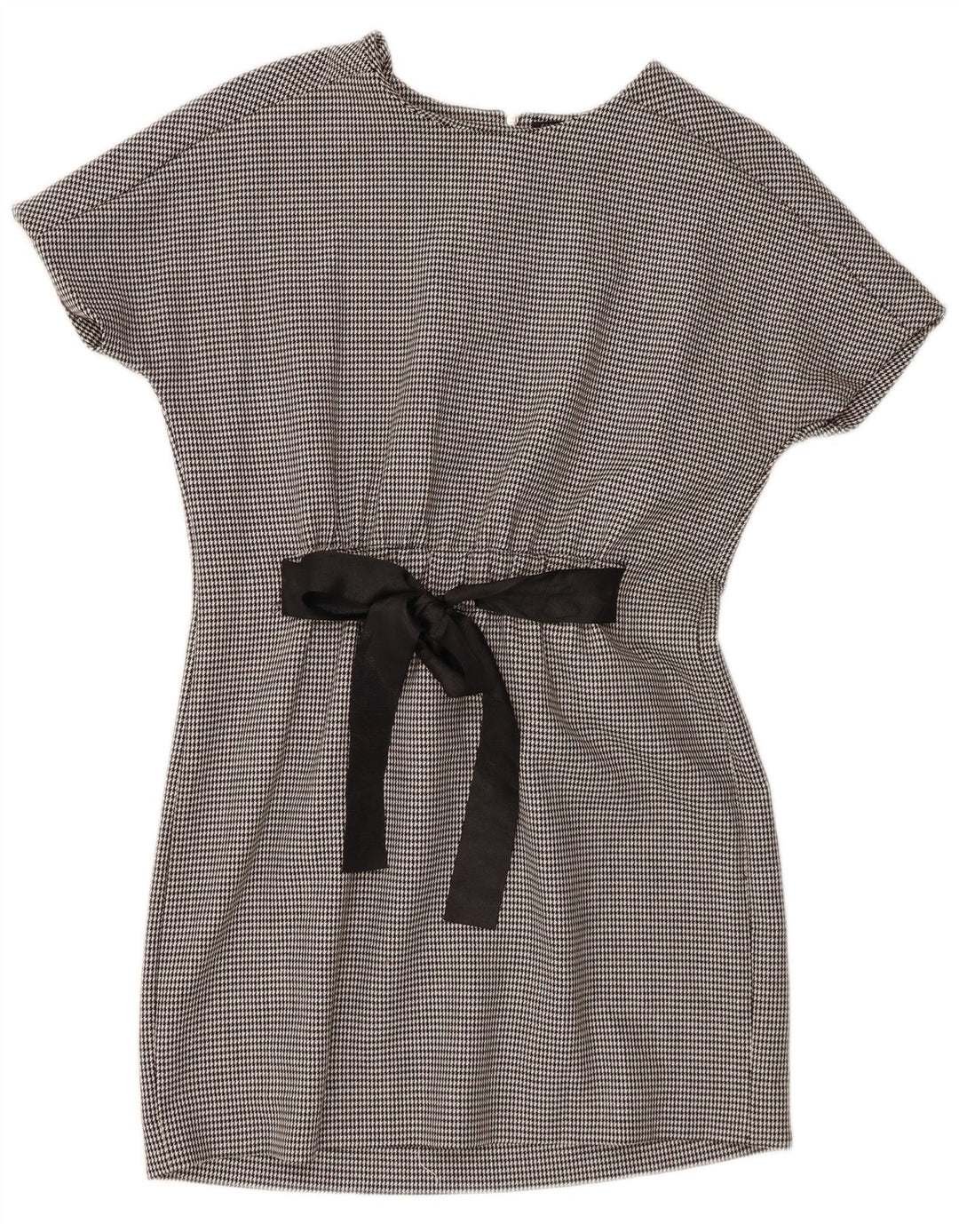Zara Femme Trafaluc Basic Robe UK 10 Petit Noir Pied-de-Poule Polyester