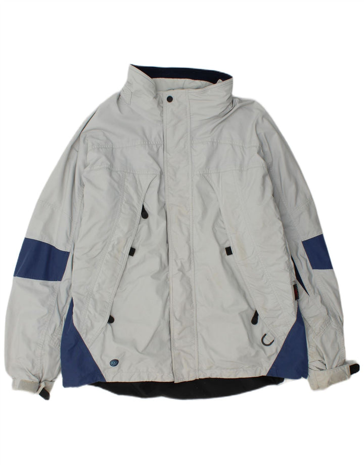 Columbia Veste coupe-vent pour homme UK 40 Large Bleu Colorblock Nylon