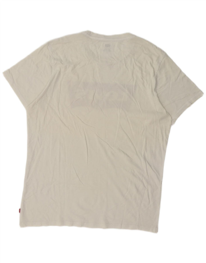 Levi's Tee-Shirt Graphique Homme Blanc Large