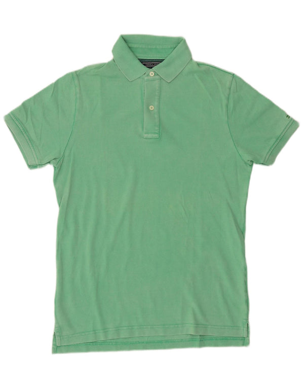 Tommy Hilfiger Polo Slim Fit Homme Vert Moyen Coton