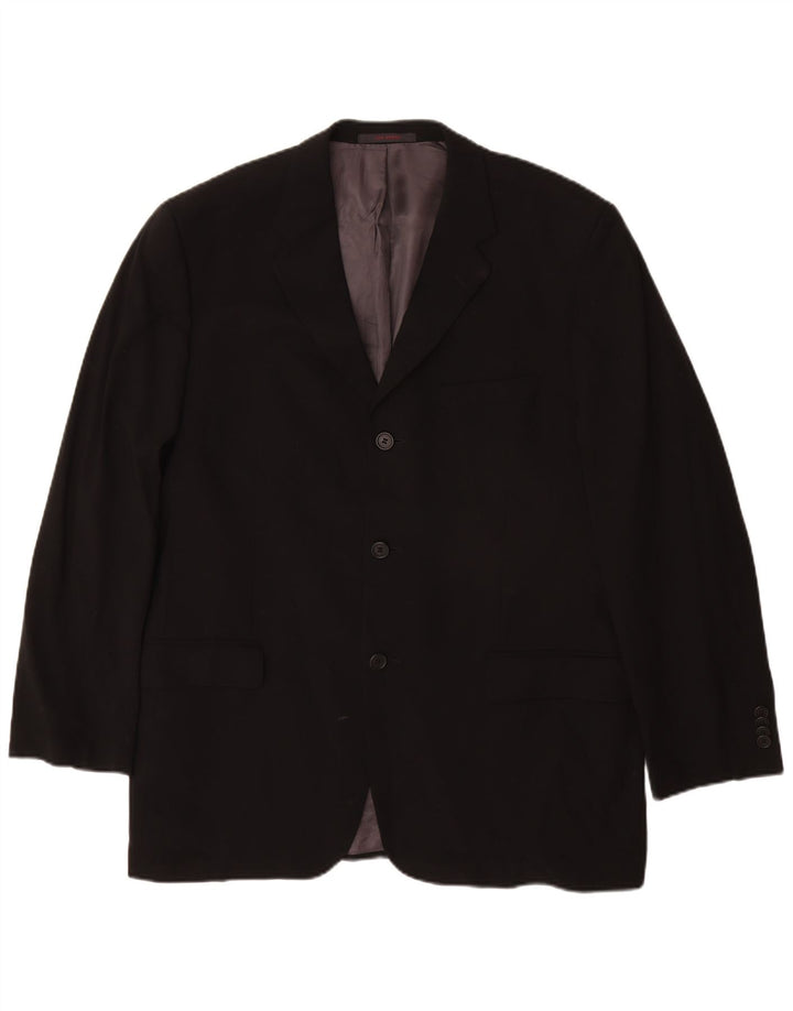Ted Baker Veste blazer à 3 boutons pour homme US 42 XL Noir Laine vierge