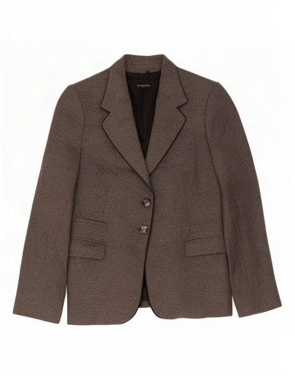 Massimo Dutti Veste Blazer 2 Boutons Femme EU 44 XL Laine Grise