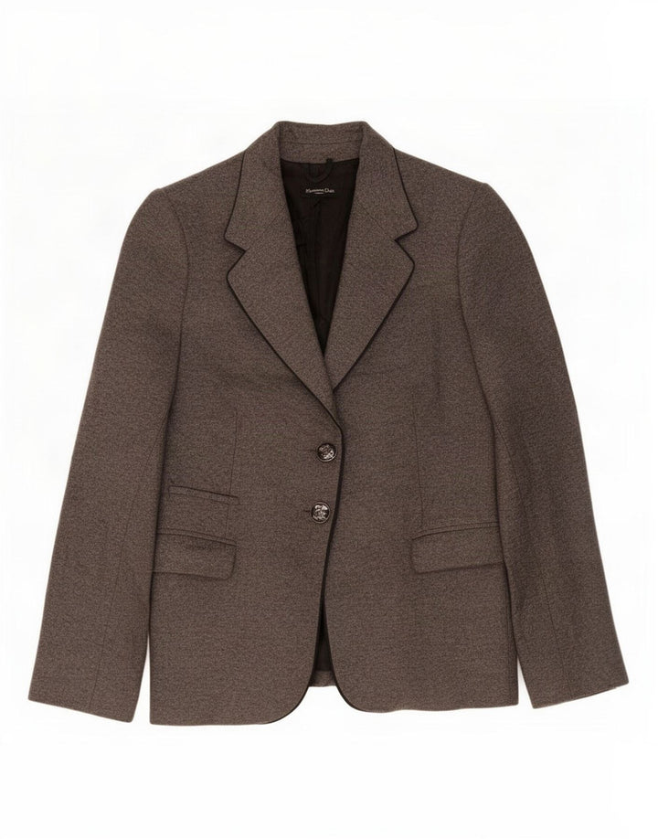 Massimo Dutti Veste Blazer 2 Boutons Femme EU 44 XL Laine Grise