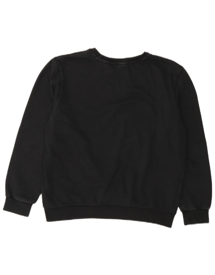 Puma Sweat-shirt surdimensionné graphique pour femme UK 16 Large Noir Coton