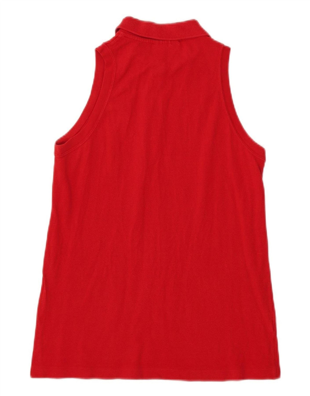 Lacoste Polo sans manches femme taille 40 coton rouge moyen