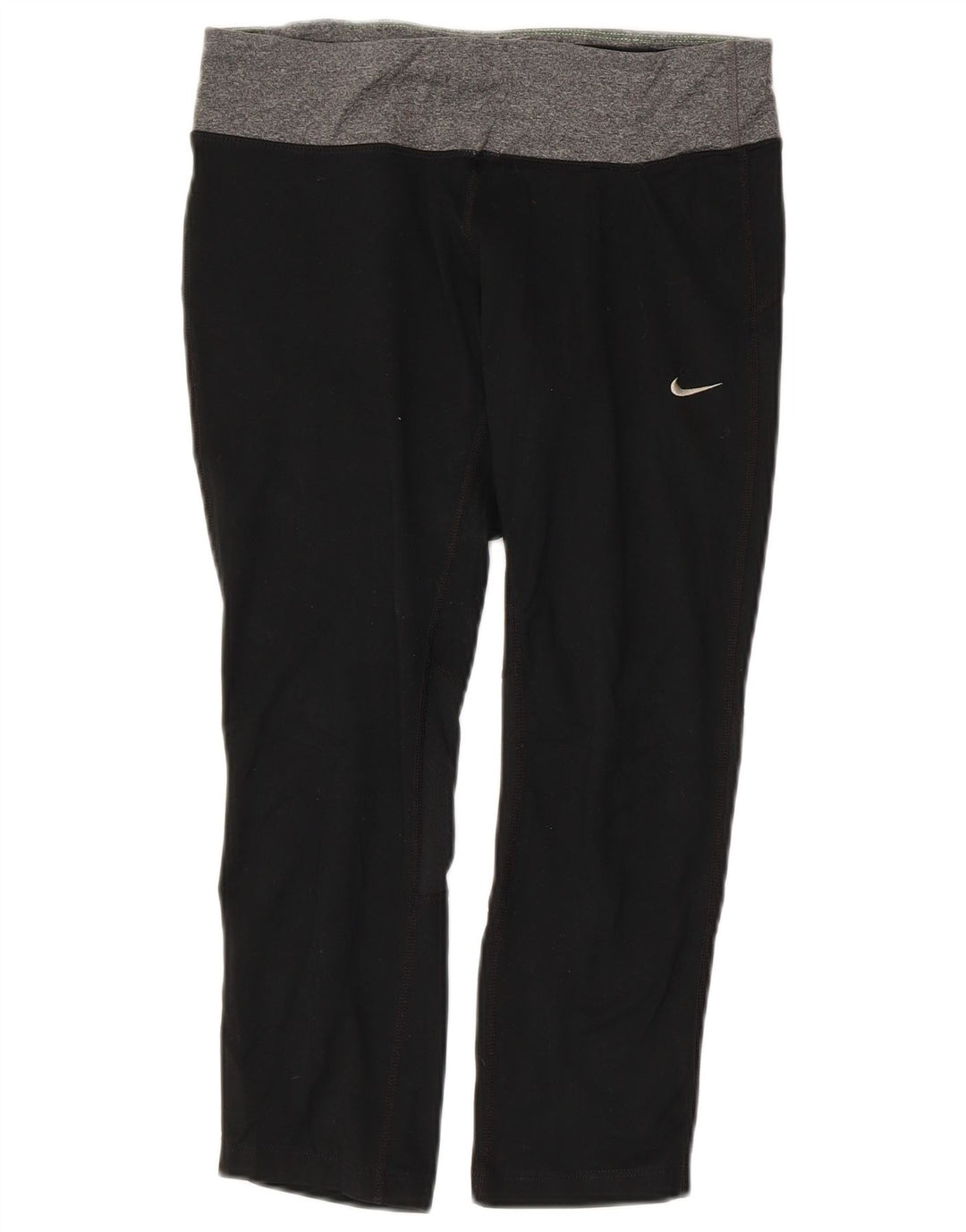 NIKE Legging Capri Dri Fit pour femme UK 10 Petit Noir Colorblock