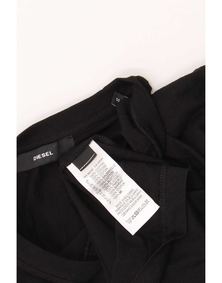 Diesel T-Shirt Graphique Homme Petit Noir Coton