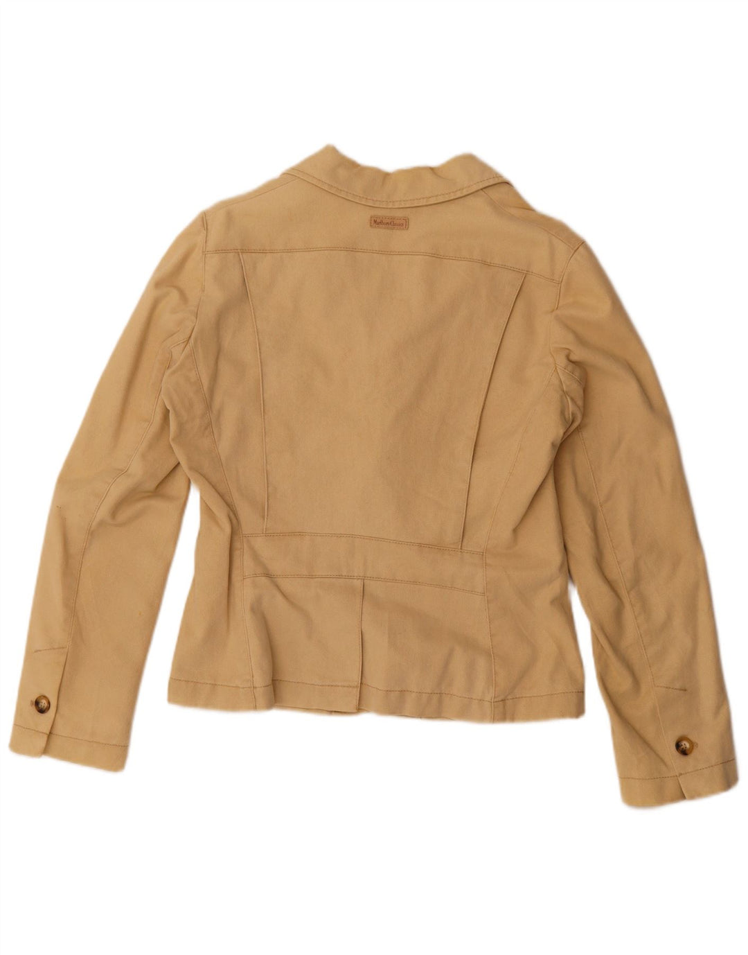 Marlboro Classics Veste Blazer 3 Boutons Femme EU 46 XL Coton Beige