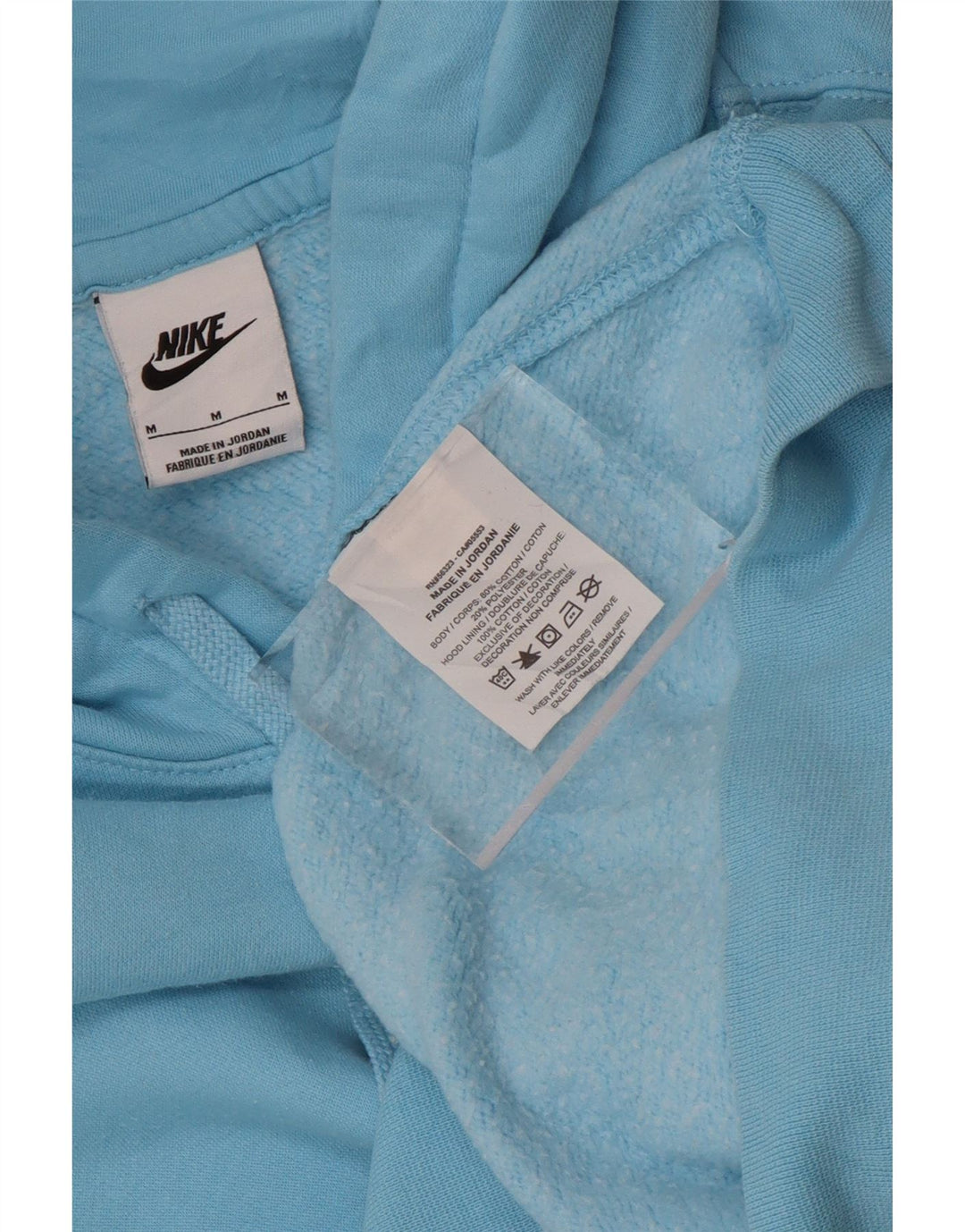 NIKE Pull à capuche pour homme en coton bleu moyen