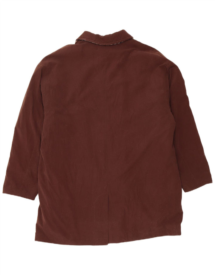Aquascutum Manteau surdimensionné Gore-Tex pour femme UK 14 Marron moyen Polyester