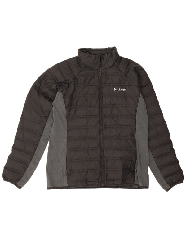 Columbia Veste matelassée pour homme UK 40 Large Noir Colorblock Polyester