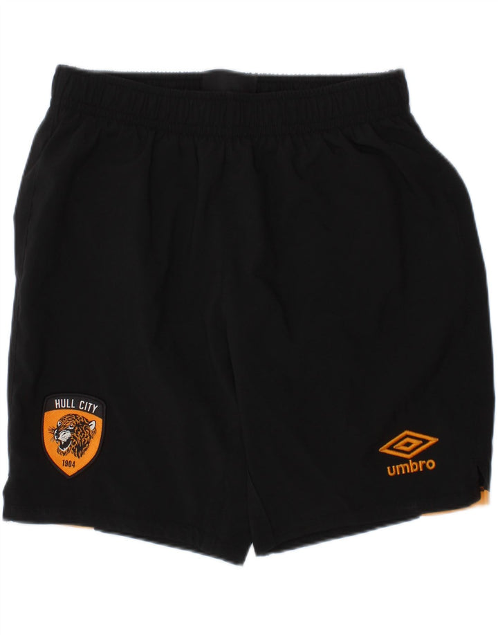 UMBRO Short de sport garçon 8-9 ans noir polyester