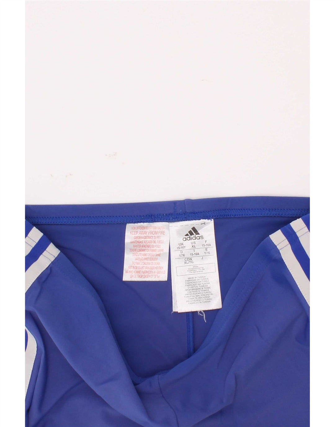 Short de sport Adidas Fille 15-16 ans Bleu Polyester