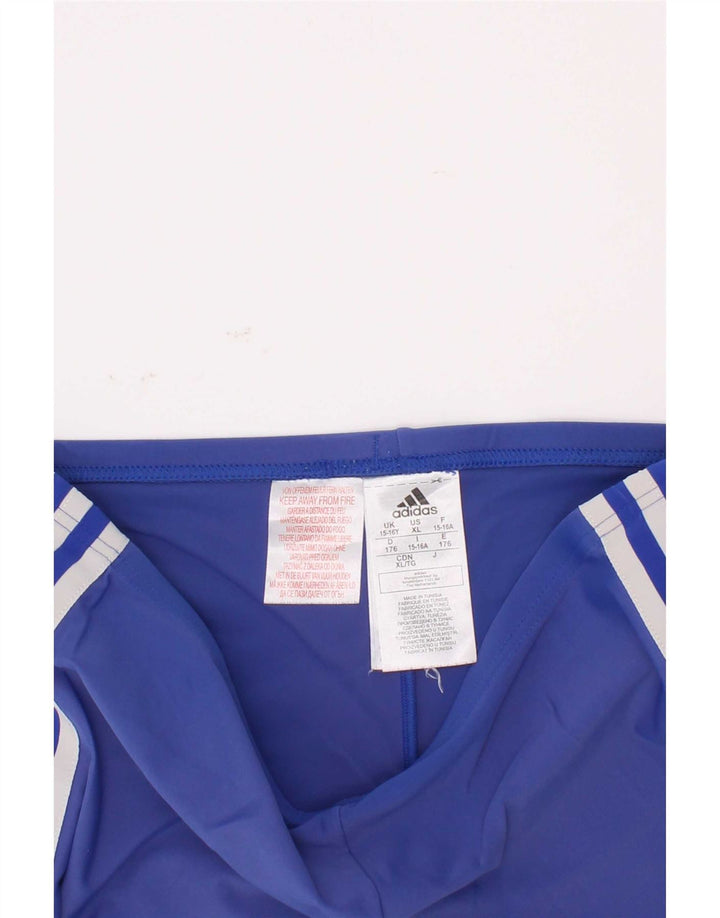 Short de sport Adidas Fille 15-16 ans Bleu Polyester