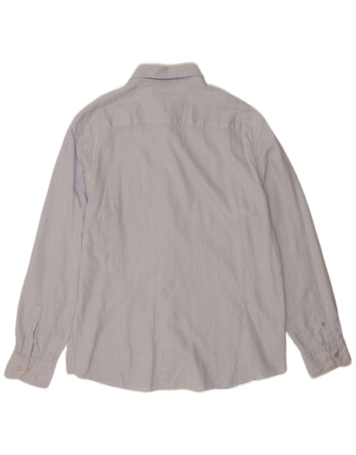 Massimo Dutti Chemise Homme 2XL Bleu Tacheté Coton