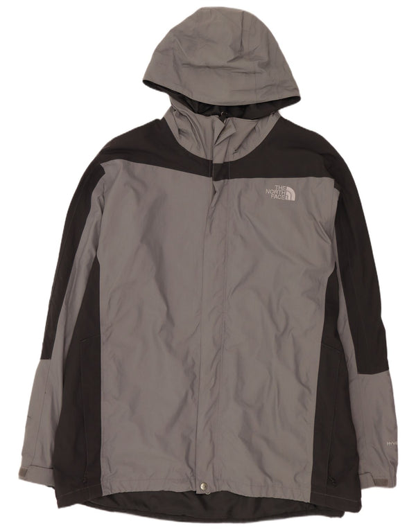 THE NORTH FACE Veste de pluie à capuche Hyvent pour homme UK 44 2XL Gris Colorblock