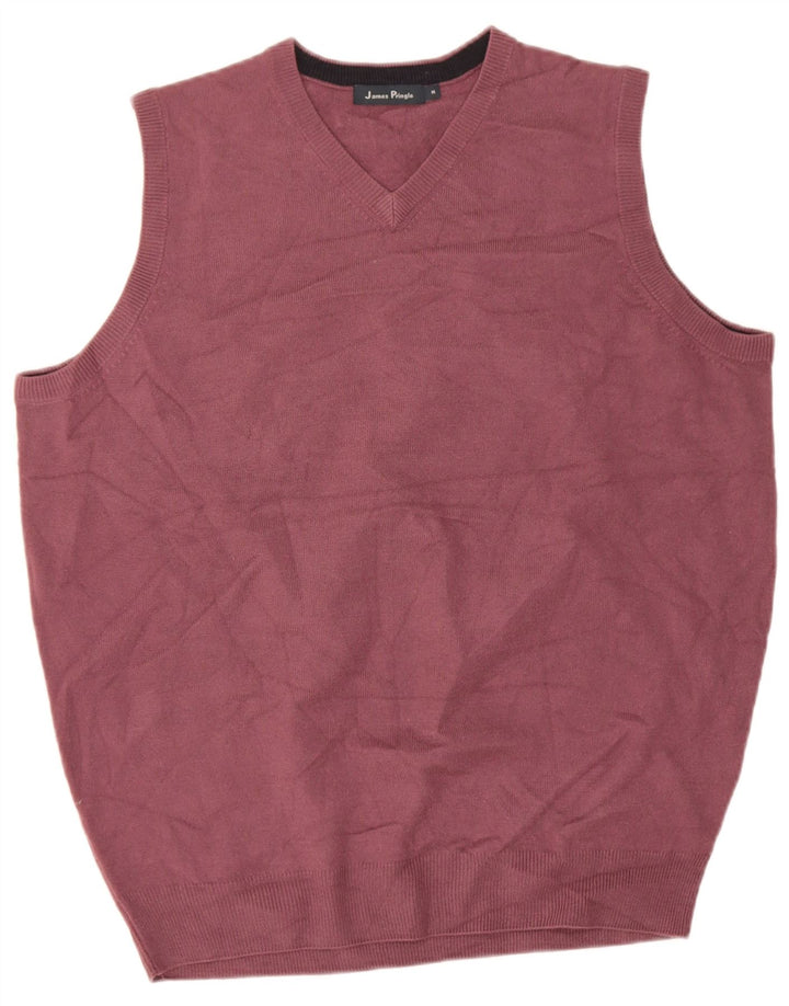 James Pringle Débardeur Homme Acrylique Bordeaux Moyen