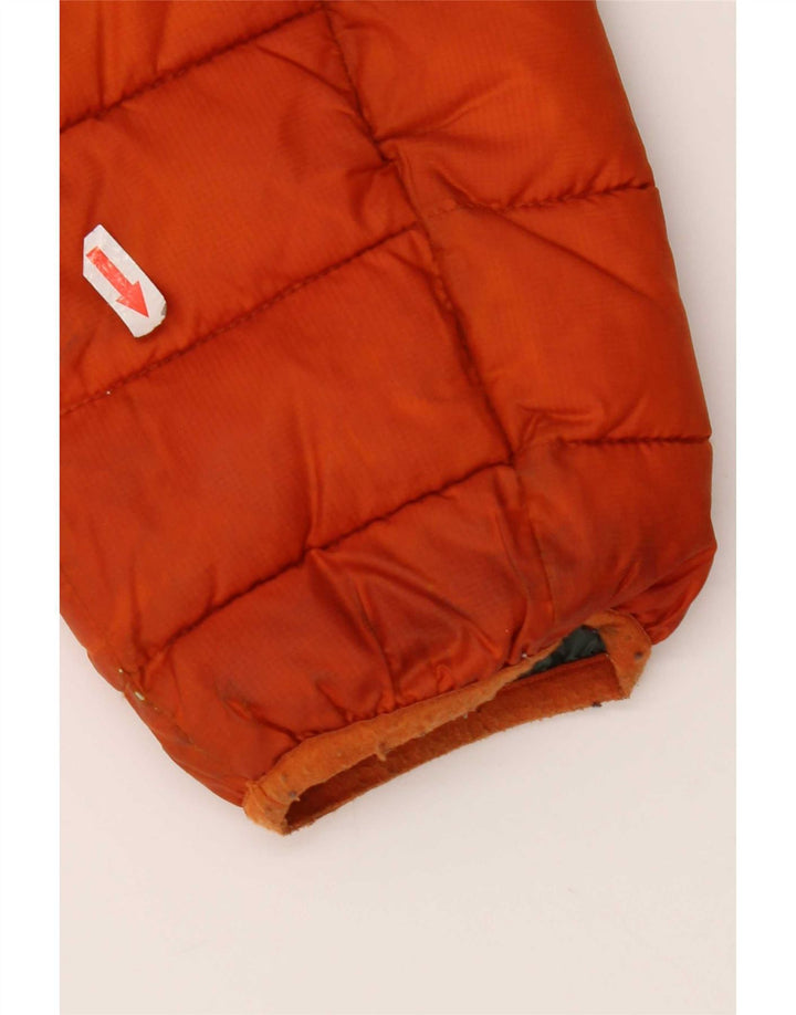 North Sails Veste matelassée à capuche pour homme UK 40 Large Orange Polyester
