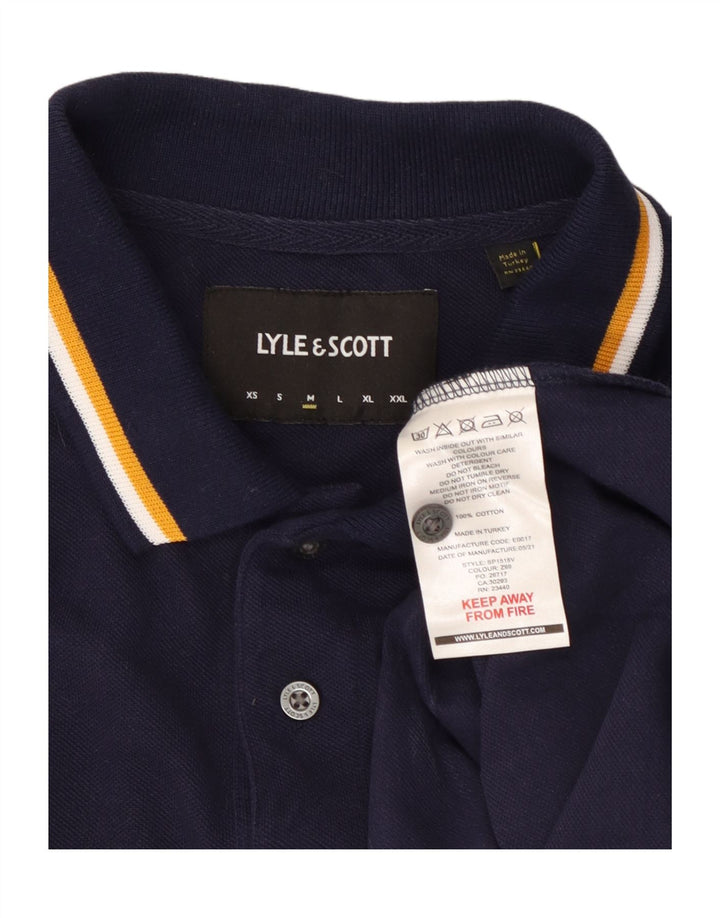 Lyle & Scott Polo Homme Bleu Marine Moyen Coton