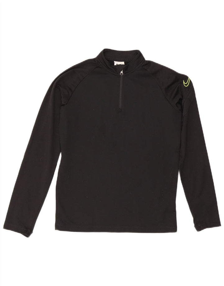 Haut de survêtement Nike Dri Fit Graphic pour garçon 10-11 ans, noir moyen
