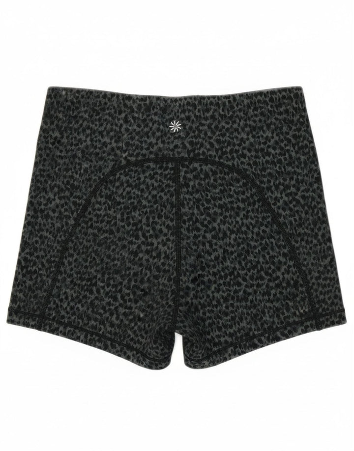 Athleta Short de sport pour femme UK 8 Petit gris imprimé animal Polyester