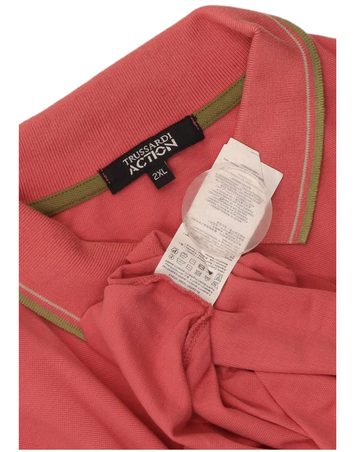 Trussardi Polo Homme 2XL Rose Coton