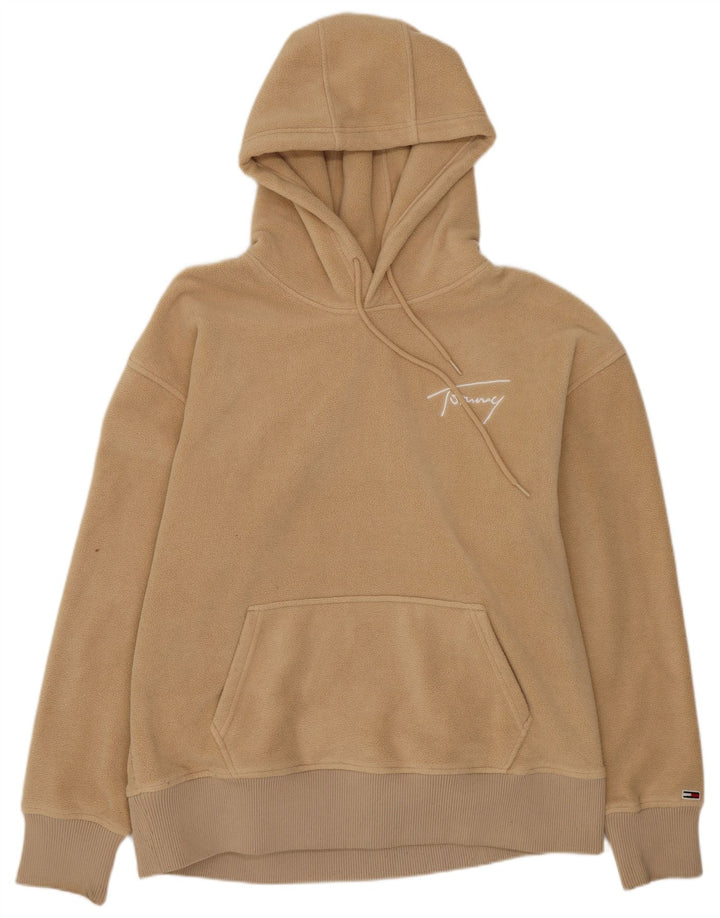 Tommy Hilfiger Pull polaire à capuche pour homme en polyester beige moyen