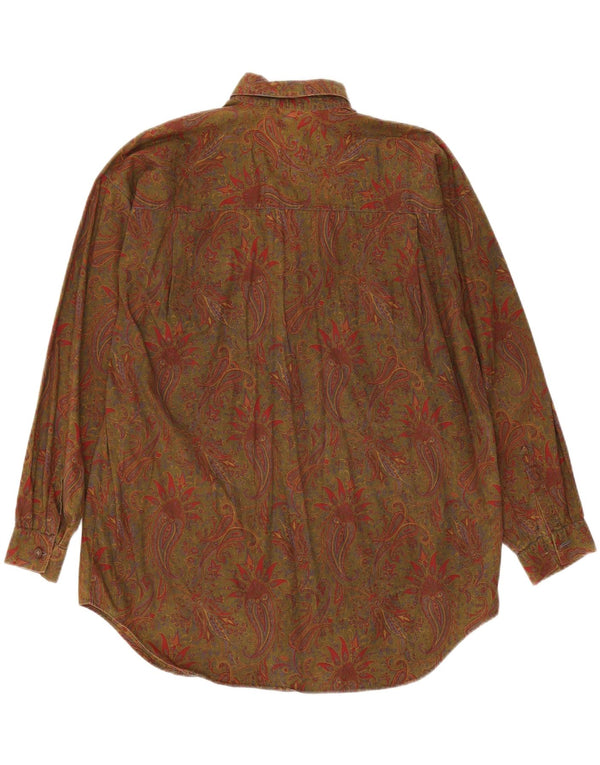 Calbros Chemise pull surdimensionnée pour femme IT 44 en coton cachemire kaki moyen