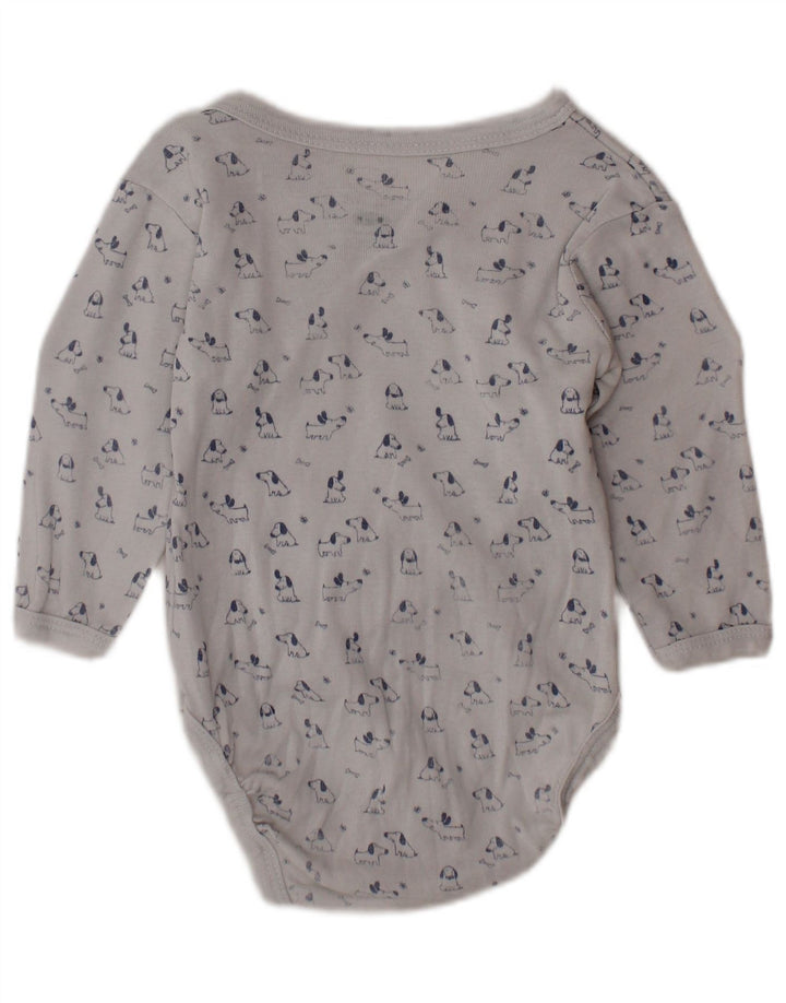 VINTAGE Body graphique bébé garçon 0-3 mois blanc