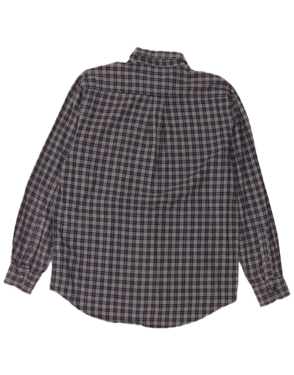 Kappa Chemise Homme Bleu Marine Moyen Carreaux Coton