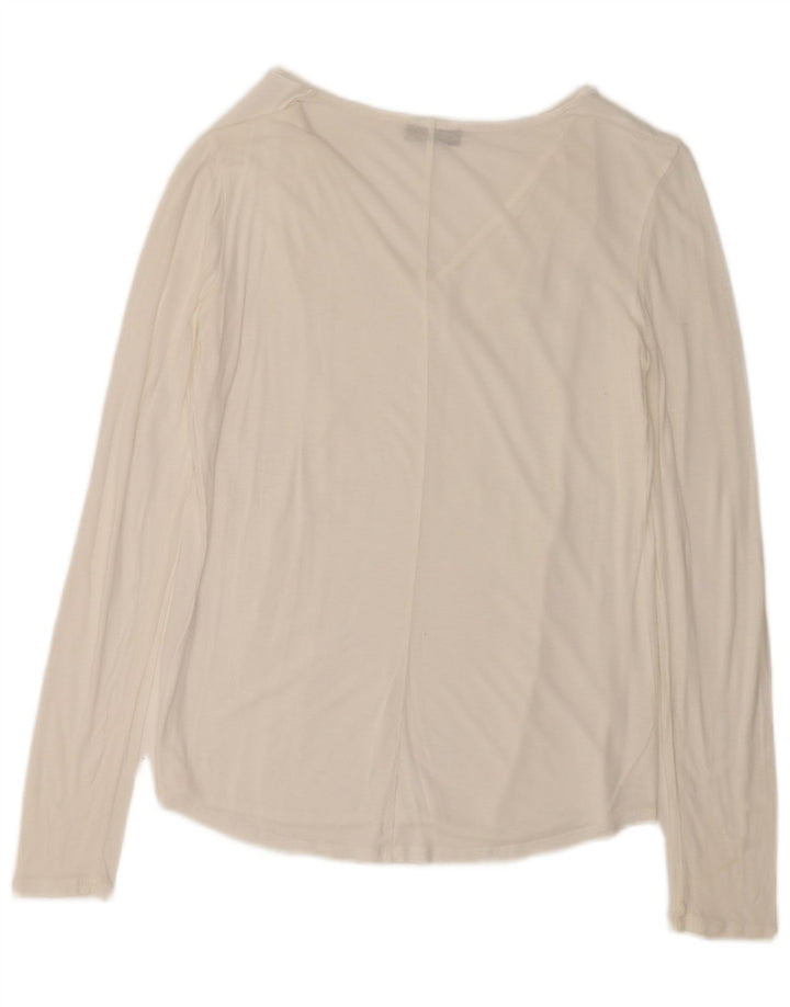 Max & Co. Haut à manches longues pour femme UK 12 Medium Blanc