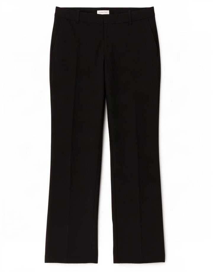 Calvin Klein Pantalon de costume bootcut femme W32 L30 Noir Polyester
