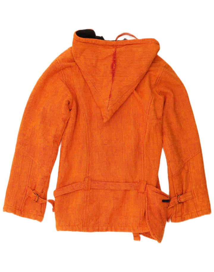 Coline Veste Bomber à Capuche Femme UK 12 Coton Orange Moyen