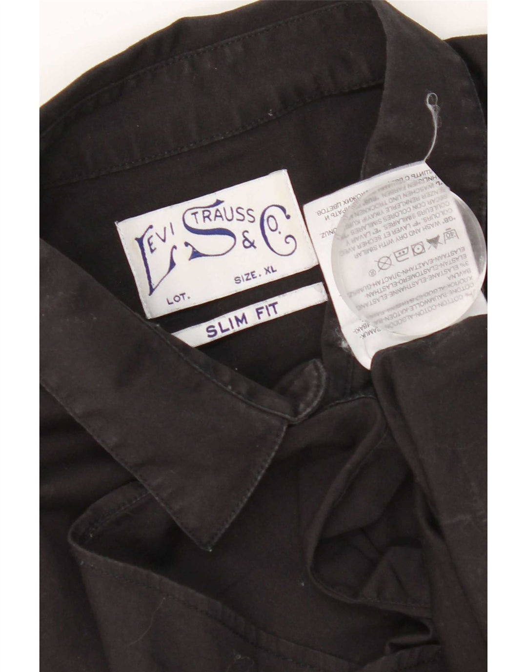 Levi's Chemise Slim Fit XL Homme Noir Coton