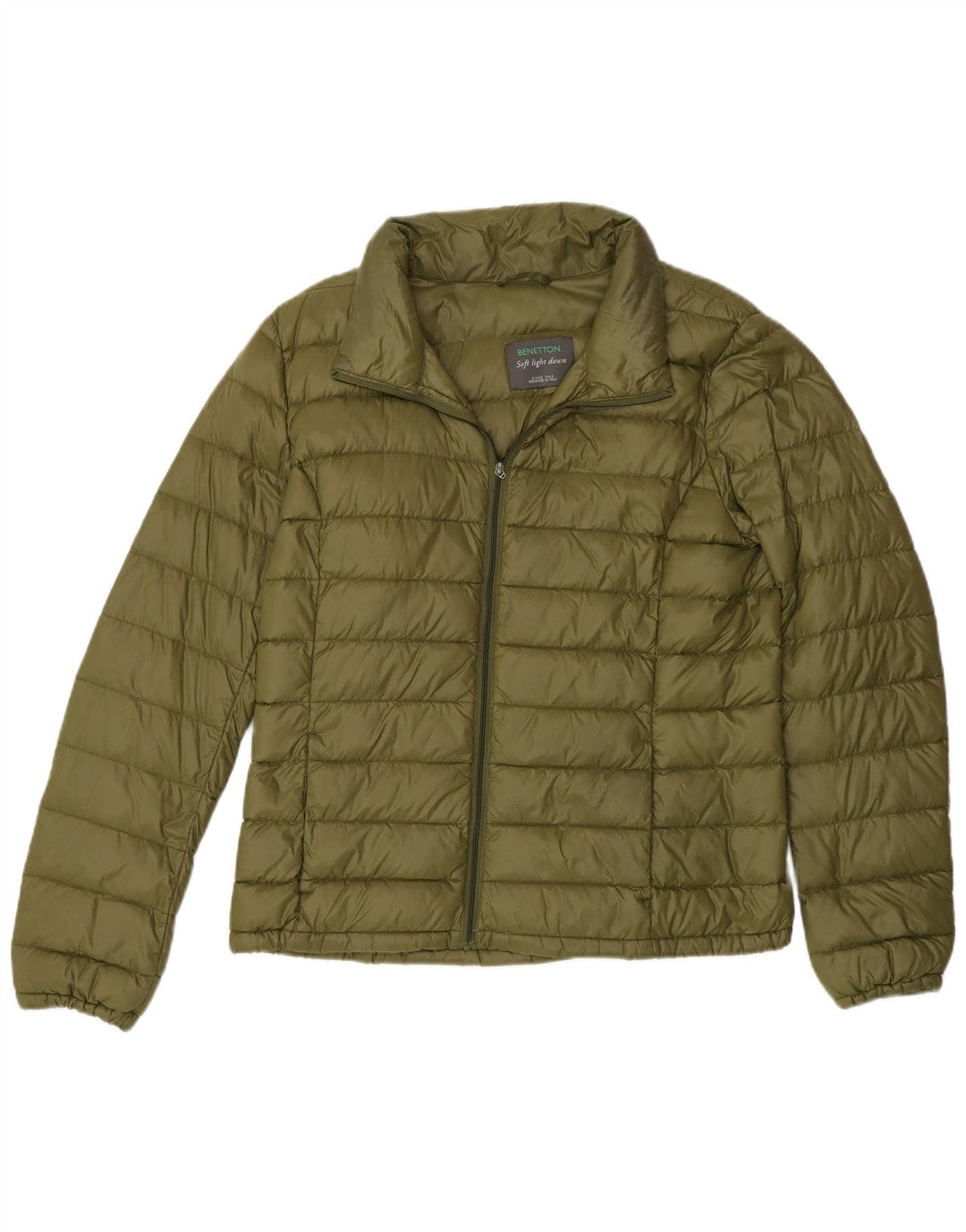 Benetton Veste matelassée pour femme UK 10 Small Vert