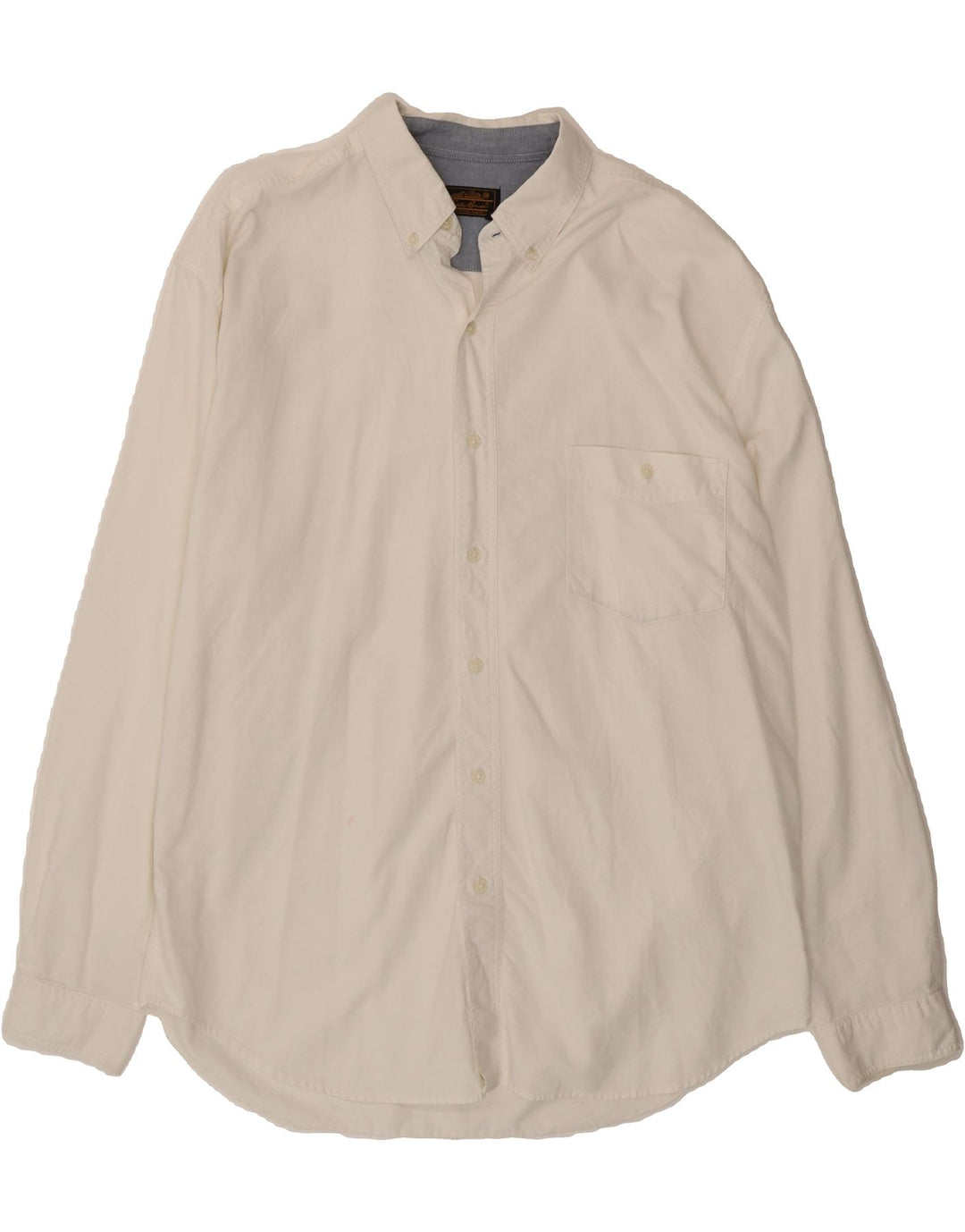 EDDIE BAUER Mens Shirt XL White Vintage Eddie Bauer and Second-Hand Eddie Bauer from Messina Hembry 