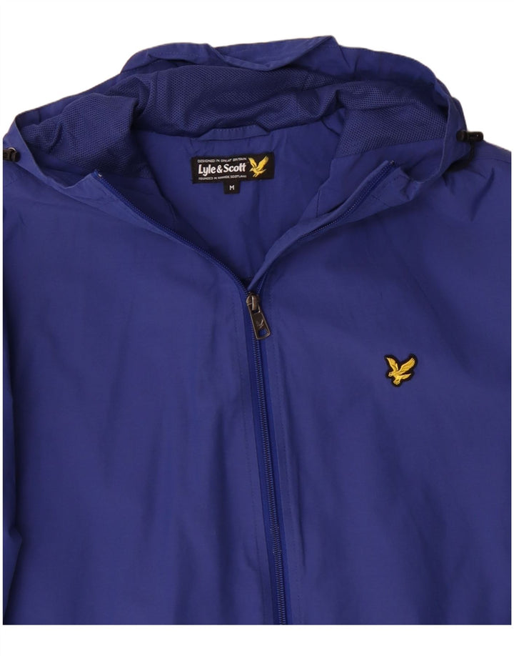 LYLE & SCOTT Veste de pluie à capuche pour homme UK 38 Medium Bleu Marine Nylon