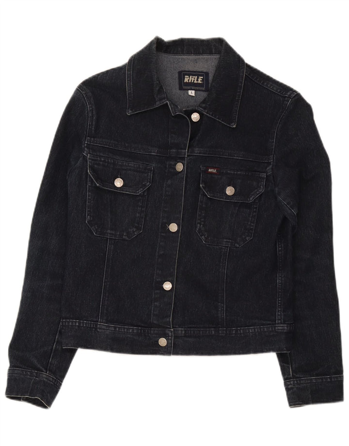 Rifle Veste en jean pour femme UK 14 Grand coton bleu marine