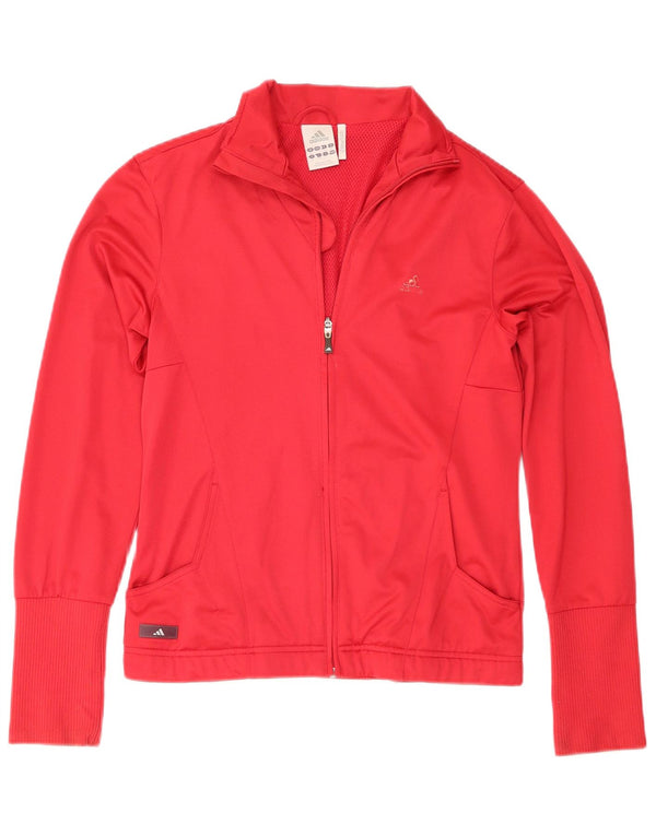 Adidas Clima 365 Veste de survêtement pour femme UK 12 Rouge moyen Polyester