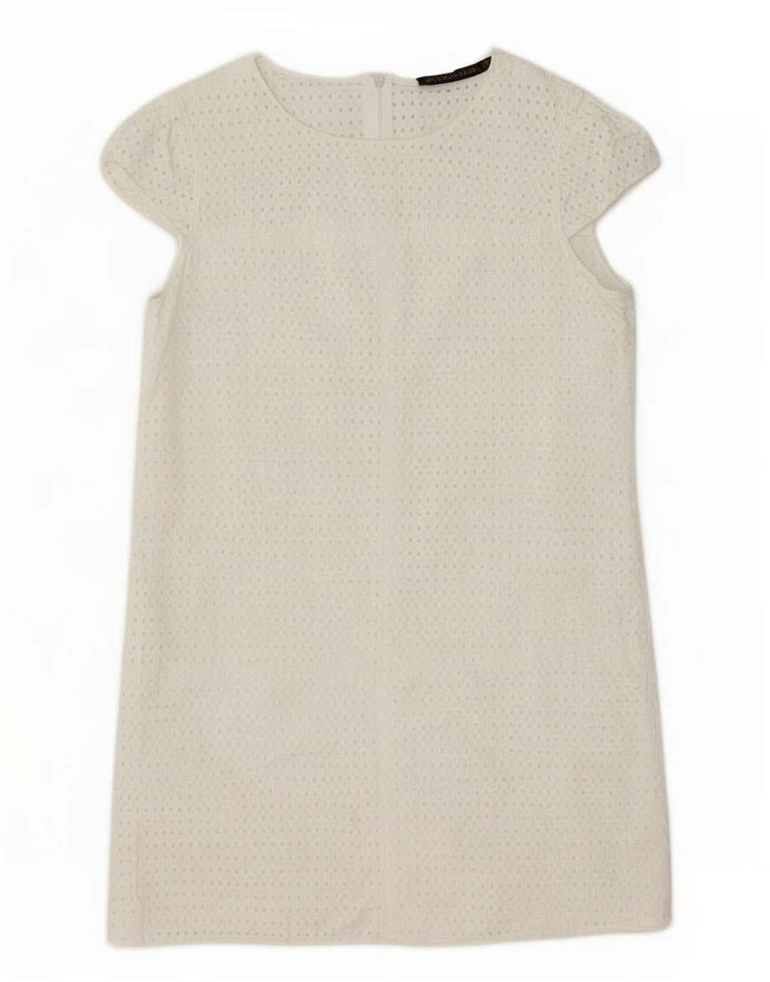 Zara Robe droite pour femme UK 12 Blanc moyen