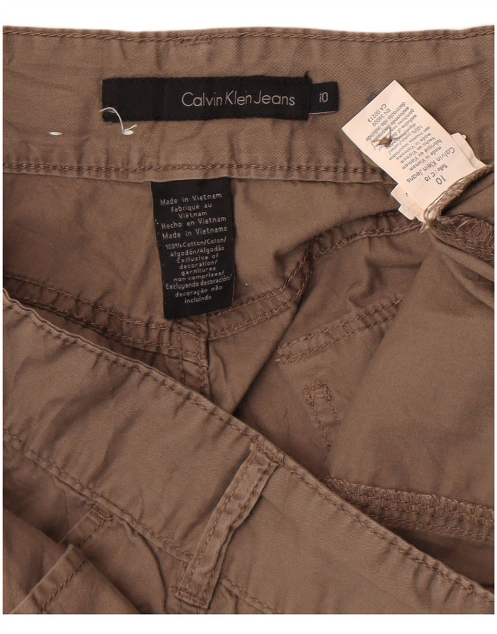 Calvin Klein Short cargo pour femme US 10 Medium W32 Gris Coton