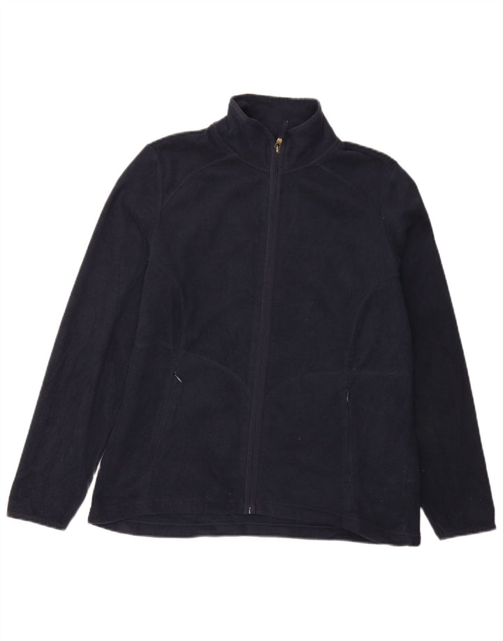 Marks & Spencer Veste polaire pour femme UK 14 Large Bleu marine Polyester