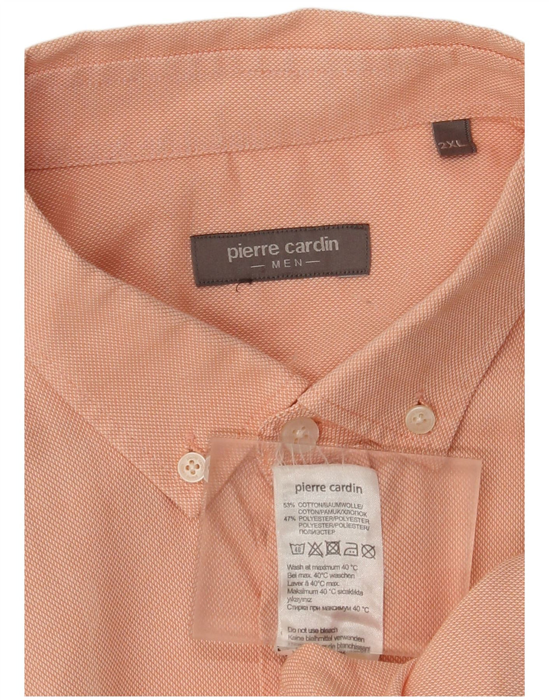 Pierre Cardin Chemise Homme 2XL Coton Rose